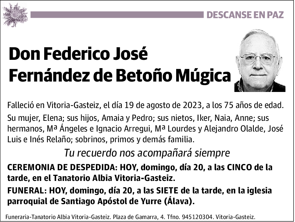 Federico José Fernández de Betoño Múgica