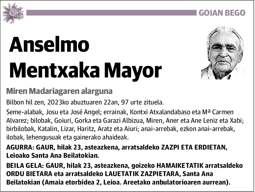 Anselmo Mentxaka Mayor