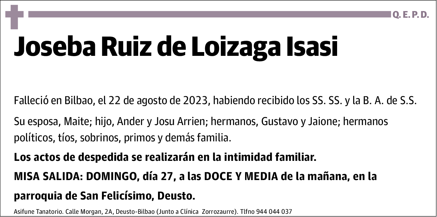 Joseba Ruiz De Loizaga Isasi