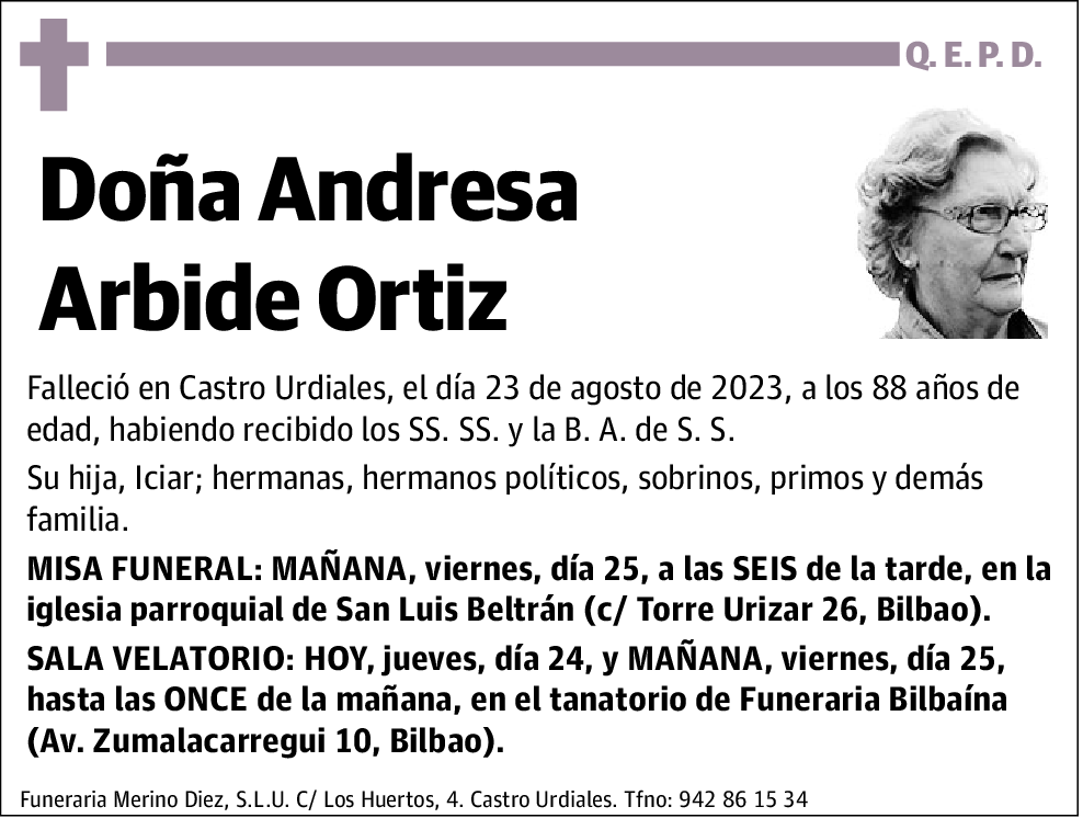 Andresa Arbide Ortiz