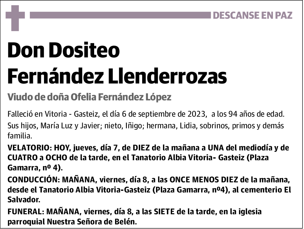 Dositeo Fernández Llenderrozas