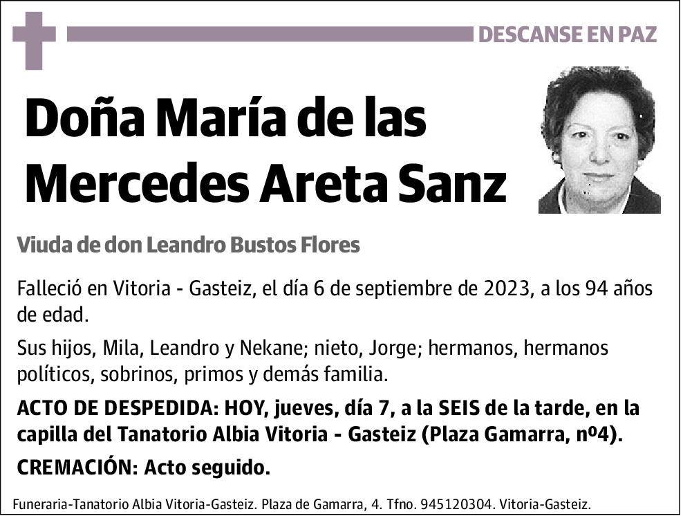 María de Las Mercedes Areta Sanz