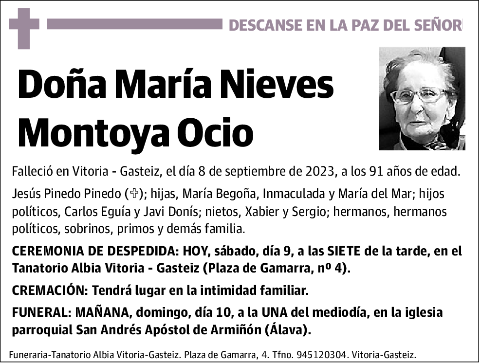 María Nieves Montoya Ocio