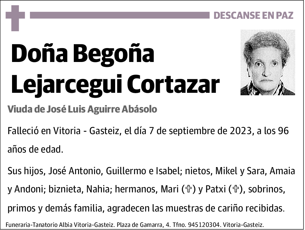 Begoña Lejarcegui Cortazar