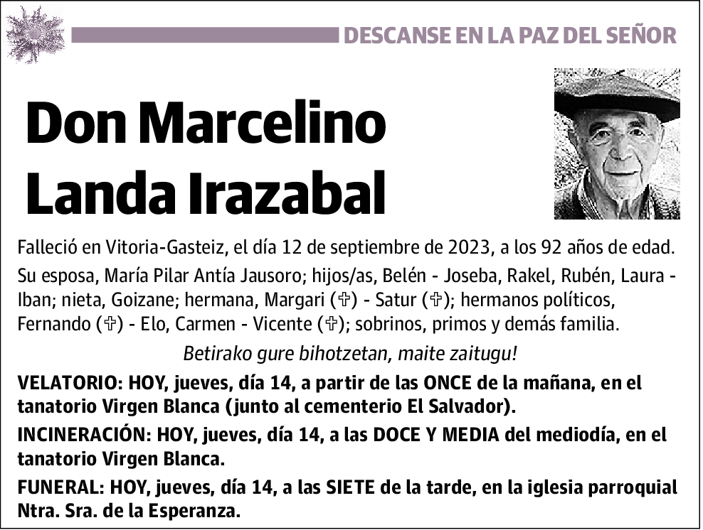Marcelino Landa Irazabal