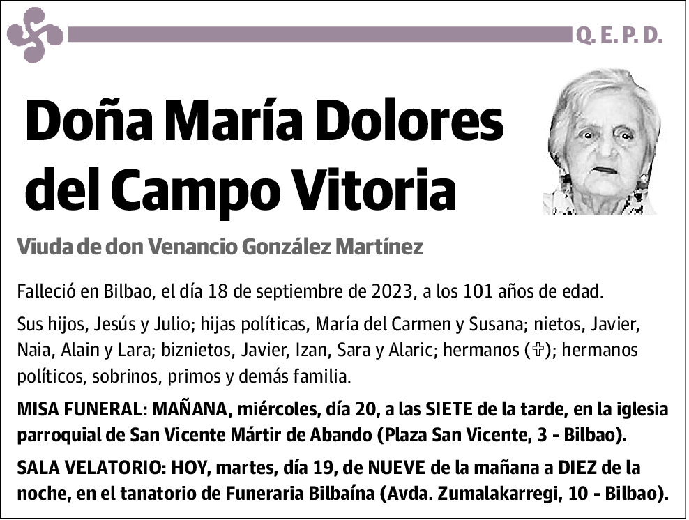 María Dolores del Campo Vitoria