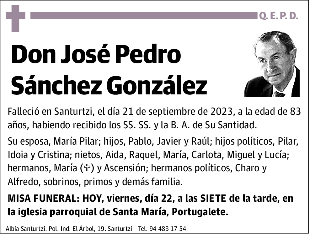 José Pedro Sánchez González
