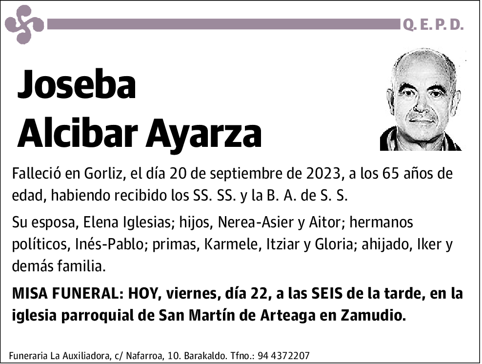Joseba Alcibar Ayarza