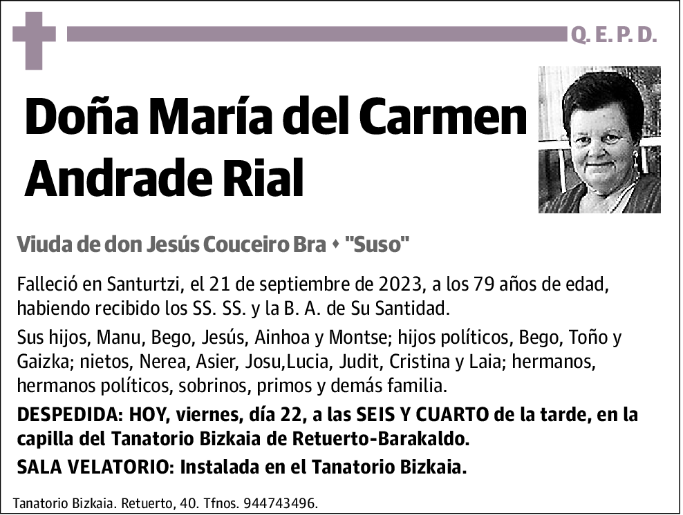 María del Carmen Andrade Rial