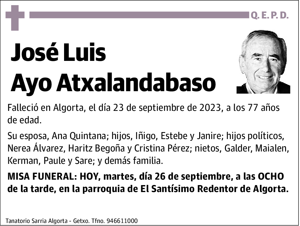 José Luis Ayo Atxalandabaso
