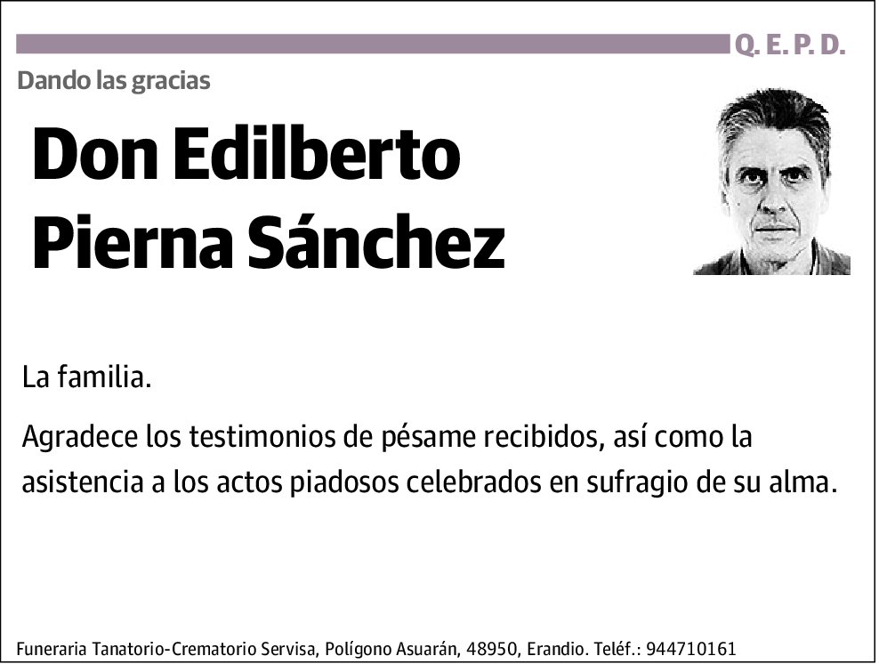 Edilberto Pierna Sánchez