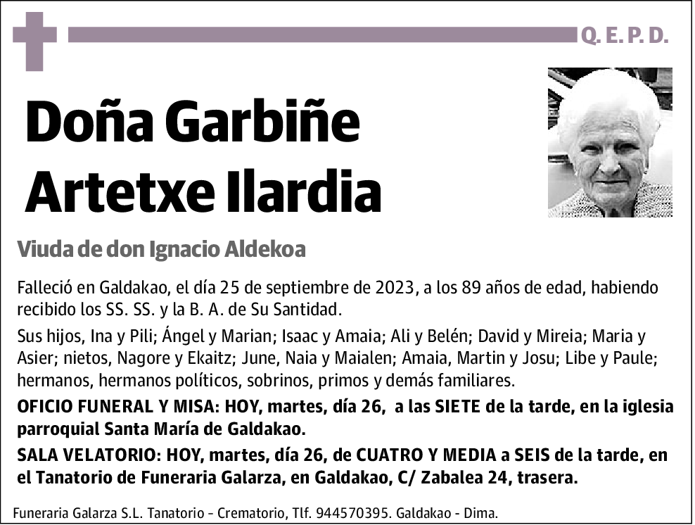 Garbiñe Artetxe Ilardia