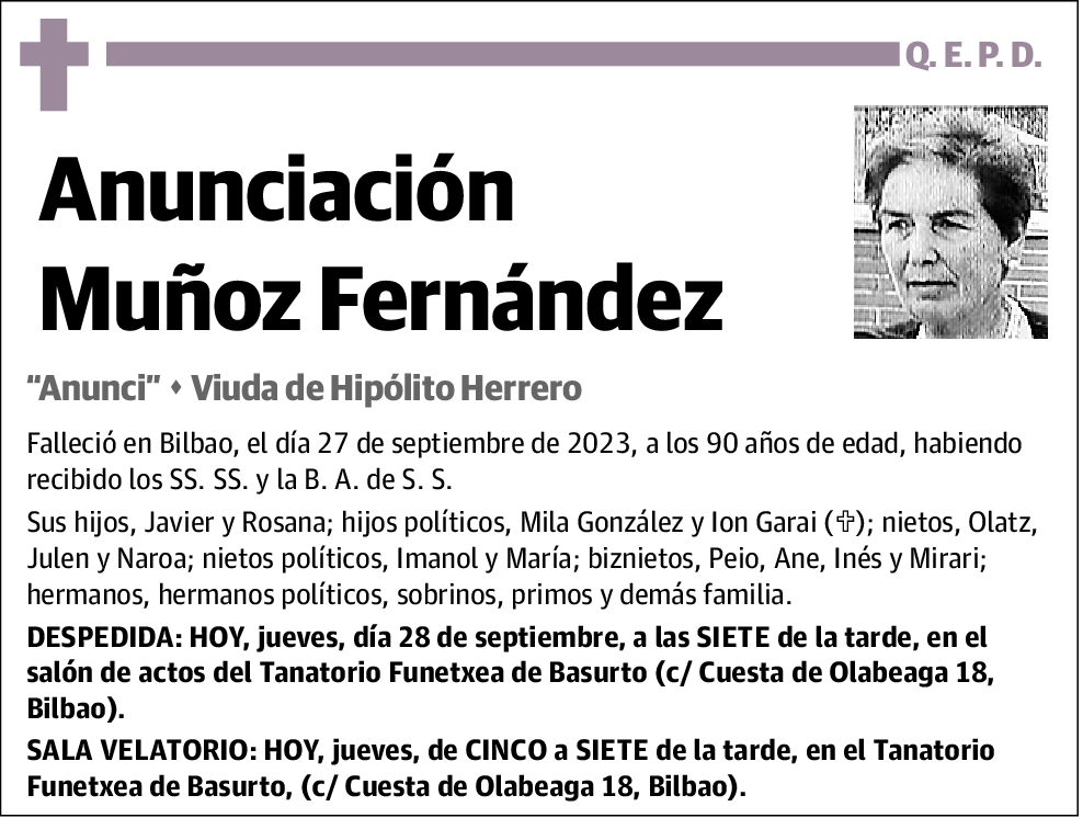 Anunciación Muñoz Fernández