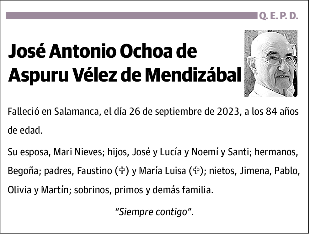 José Antonio Ochoa de Aspuru Vélez de Mendizábal