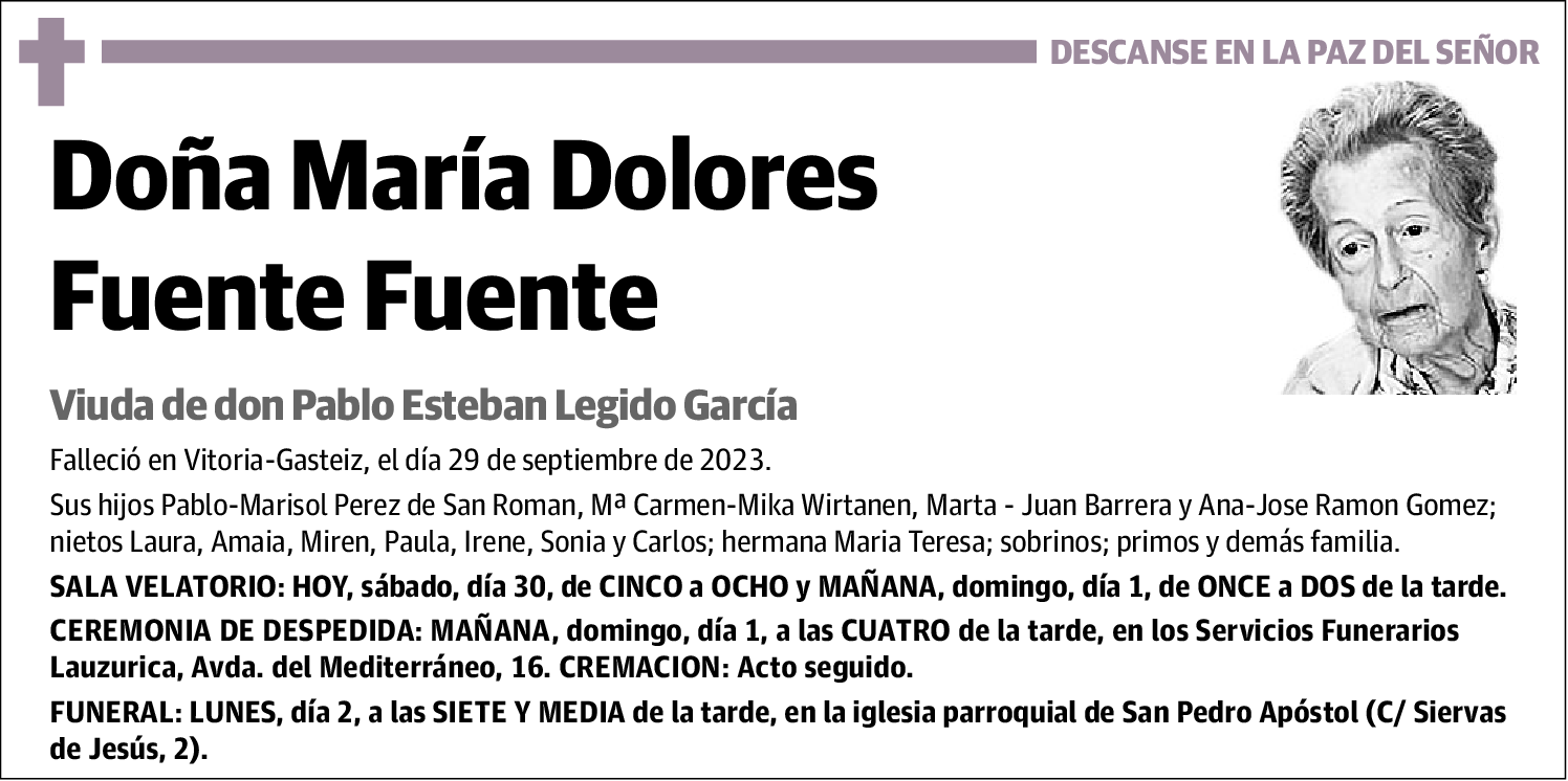 María Dolores Fuente Fuente