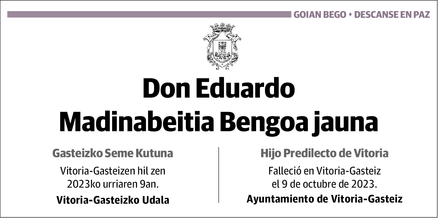 Eduardo Madinabeitia Bengoa