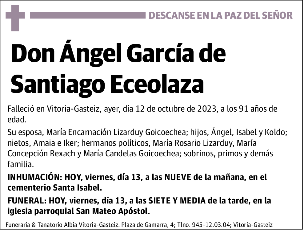 Ángel García de Santiago Eceolaza