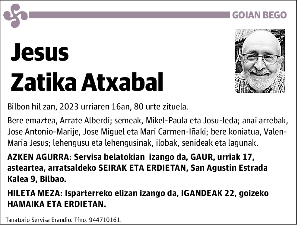 Jesus Zatika Atxabal