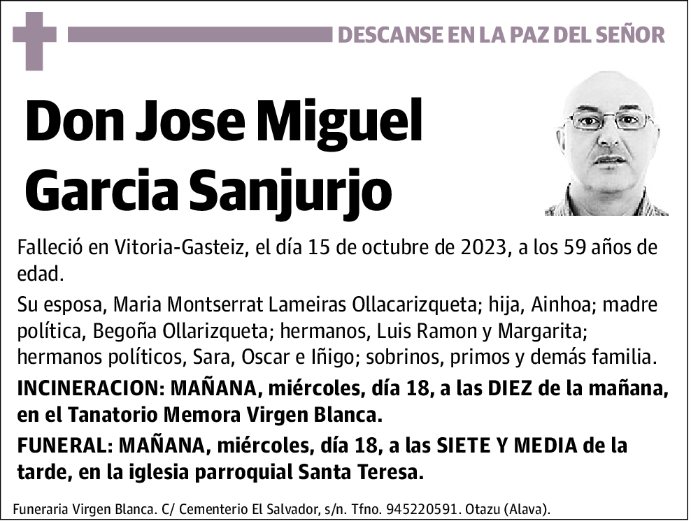 Jose Miguel Garcia Sanjurgo