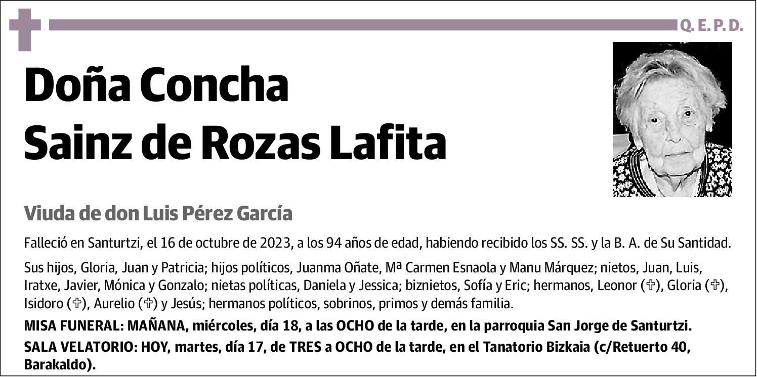 Concha Sainz de Rozas Lafita