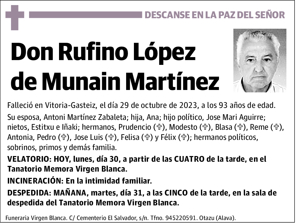 Rufino López de Munain Martínez