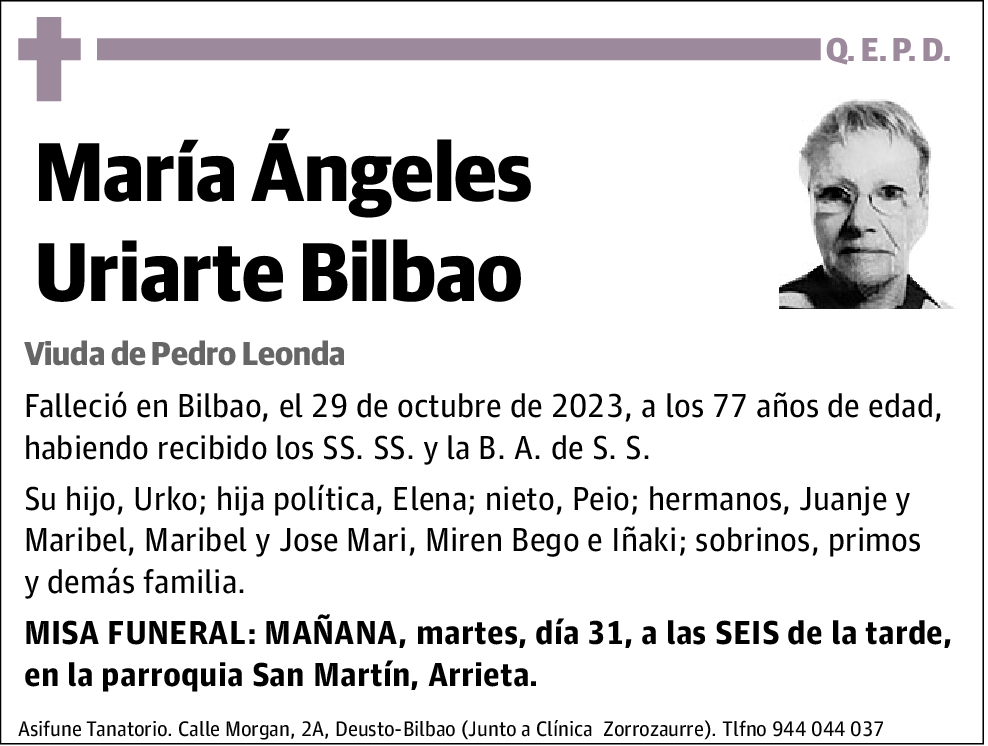 María Ángeles Uriarte Bilbao