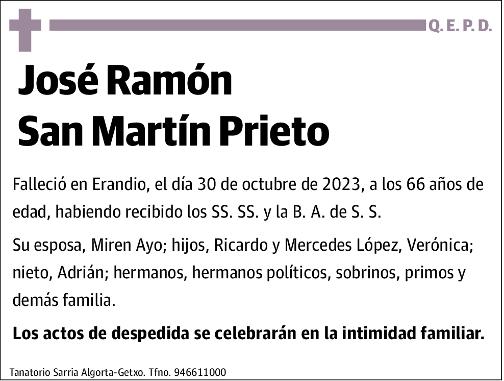 José Ramón San Martín Prieto