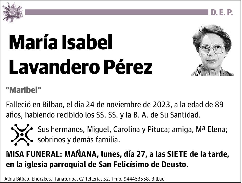 María Isabel Lavandero Pérez