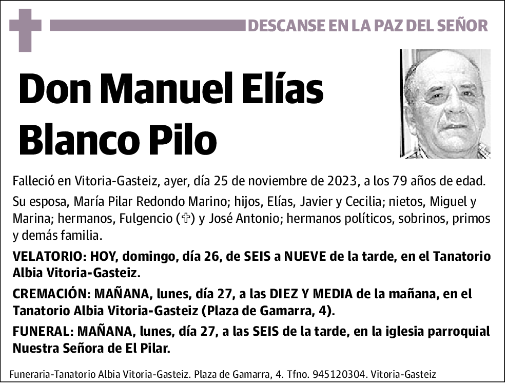 Manuel Elías Blanco Pilo