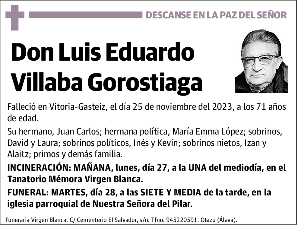 Luis Eduardo Villaba Gorostiaga