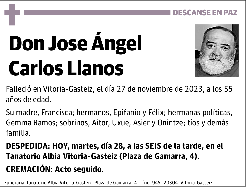 Jose Ángel Carlos Llanos