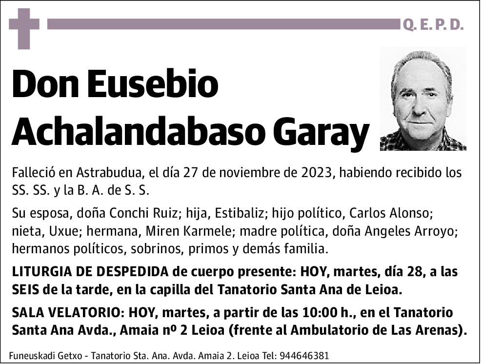 Eusebio Achalandabaso Garay