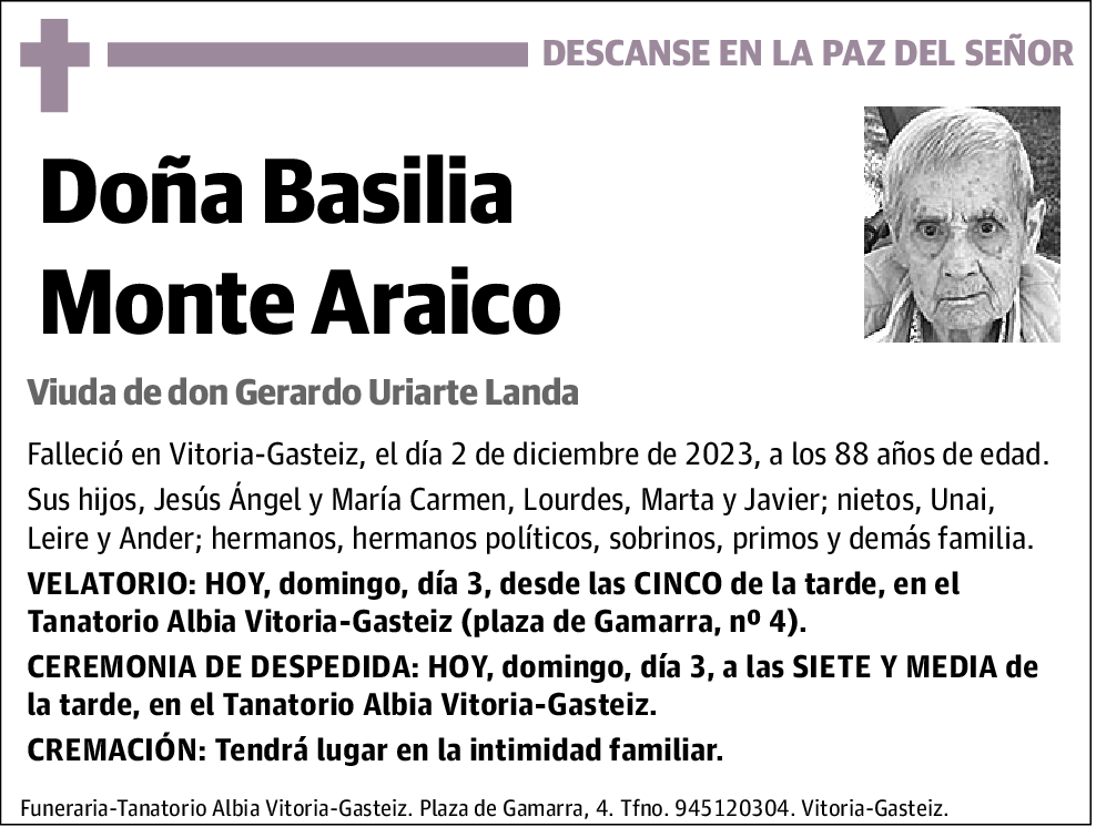 Basilia Monte Araico