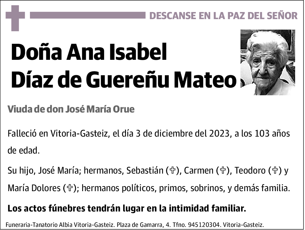 Ana Isabel Díaz de Guereñu Mateo