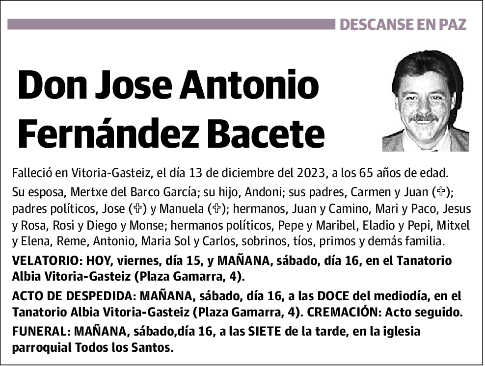 Jose Antonio Fernández Bacete