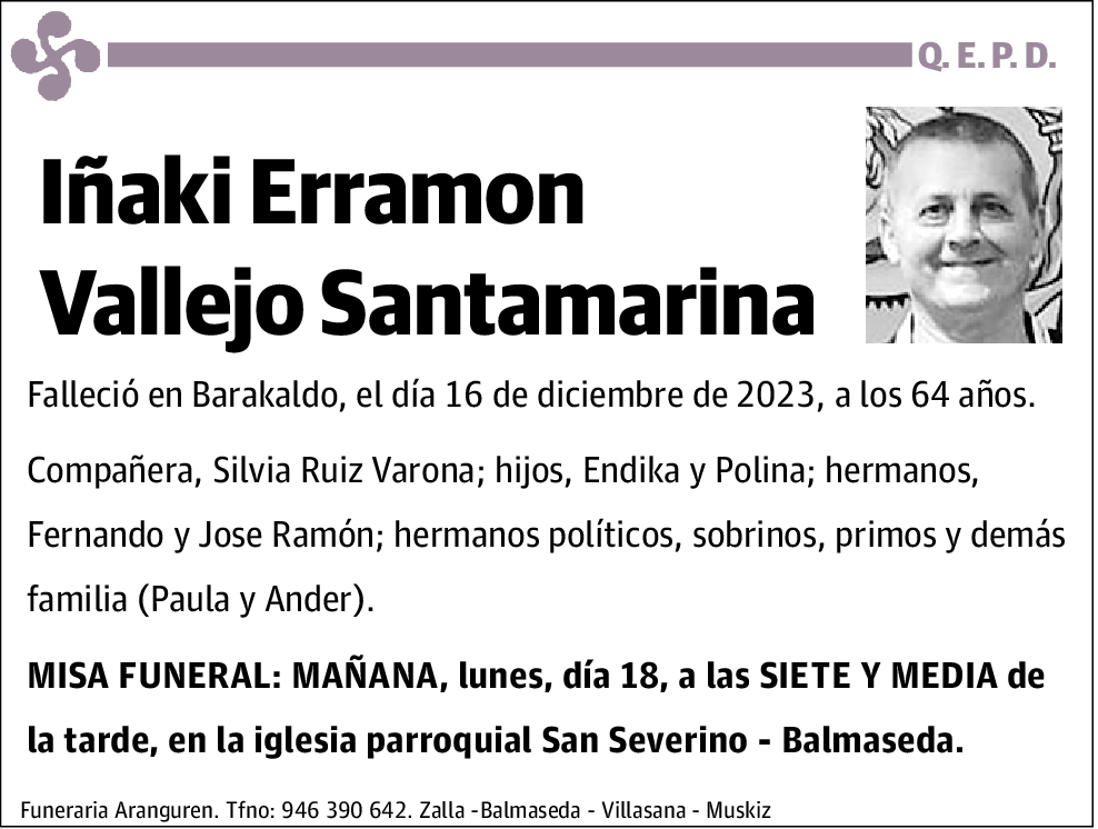 Iñaki Erramon Vallejo Santamarina