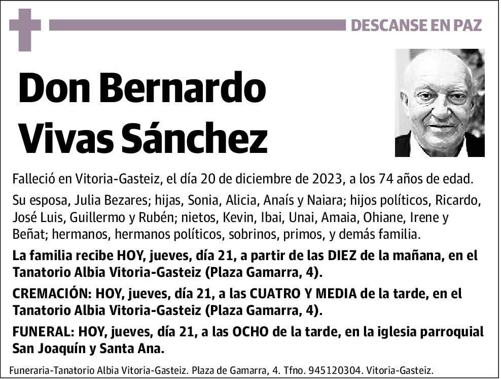 Bernardo Vivas Sánchez