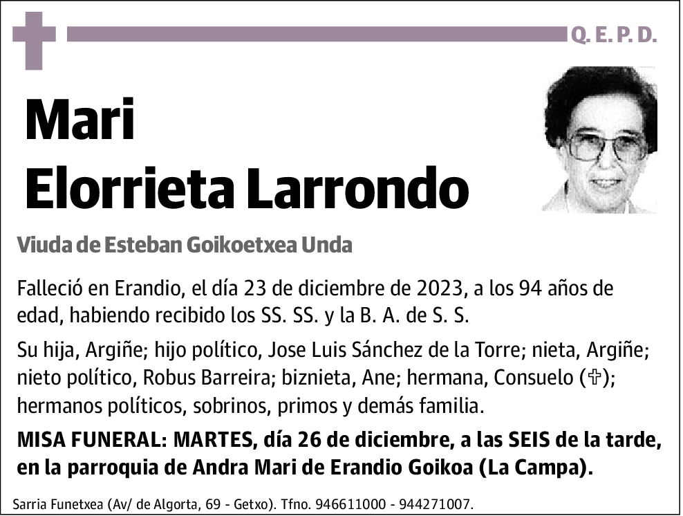 Mari Elorrieta Larrondo