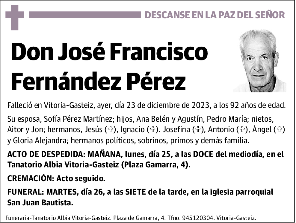 José Francisco Fernández Pérez