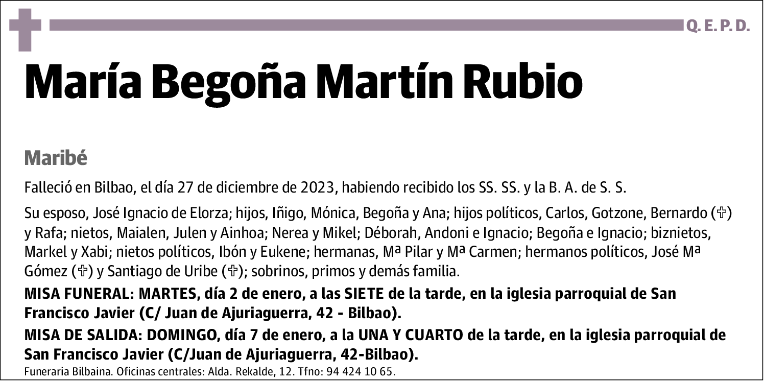 María Begoña Martín Rubio