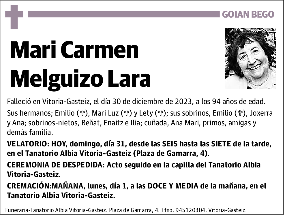 Mari Carmen Melguizo Lara