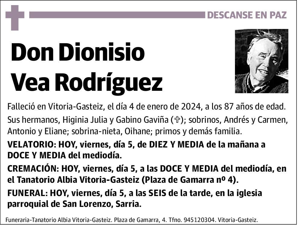 Dionisio Vea Rodríguez