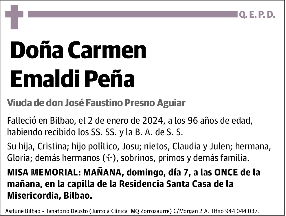 Carmen Emaldi Peña
