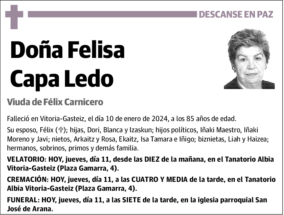 Felisa Capa Ledo