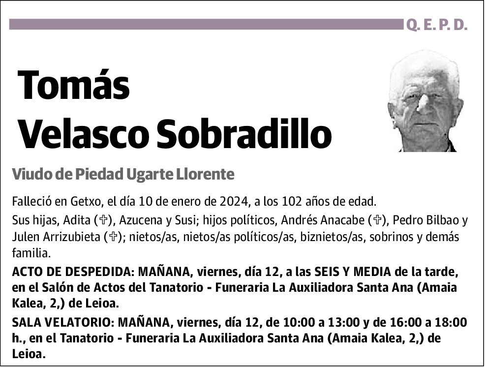 Tomás Velasco Sobradillo