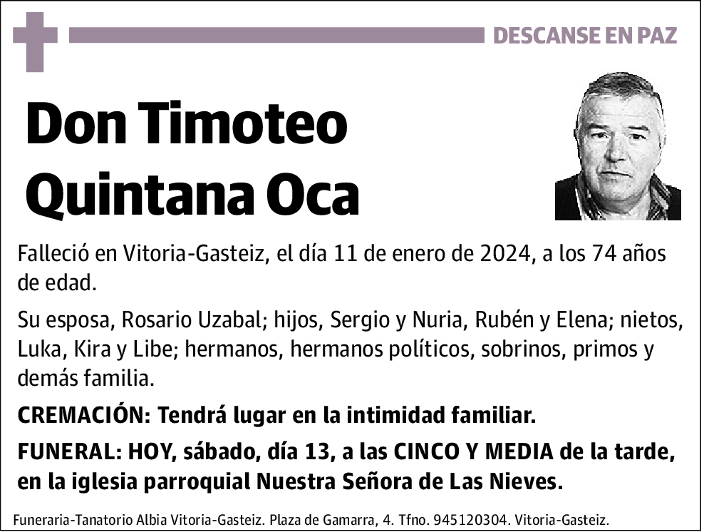 Timoteo Quintana Oca