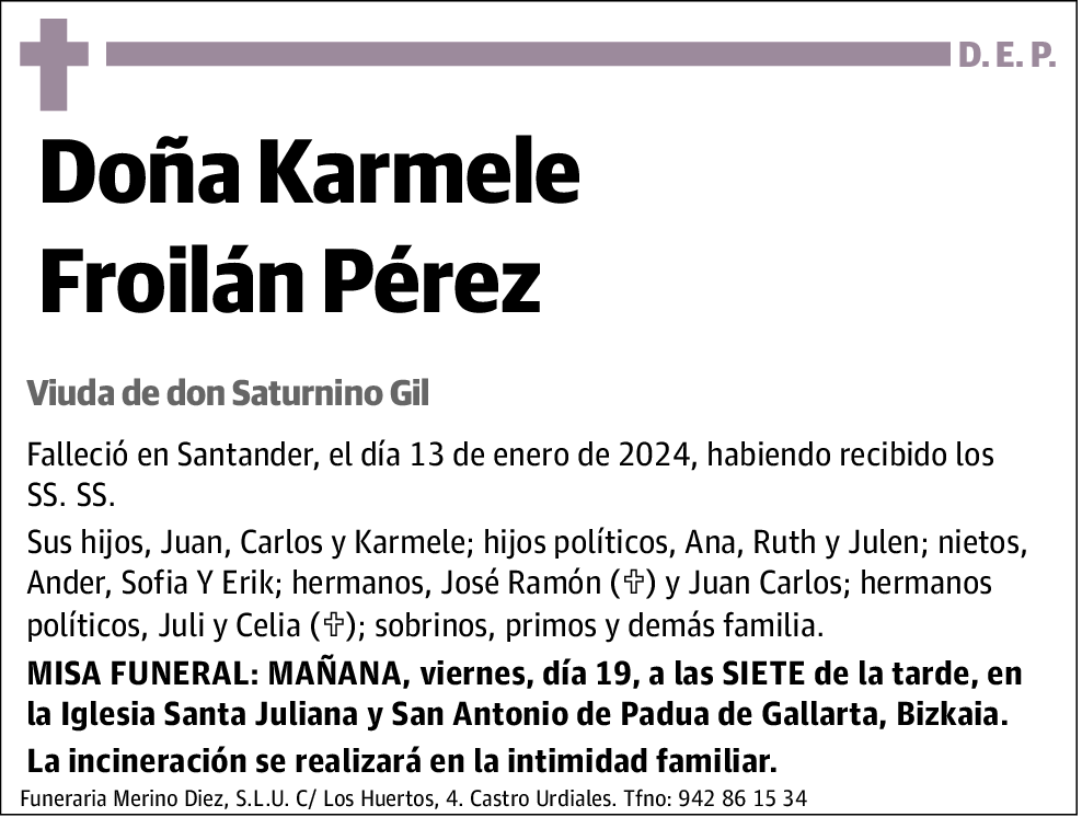 Karmele Froilán Pérez