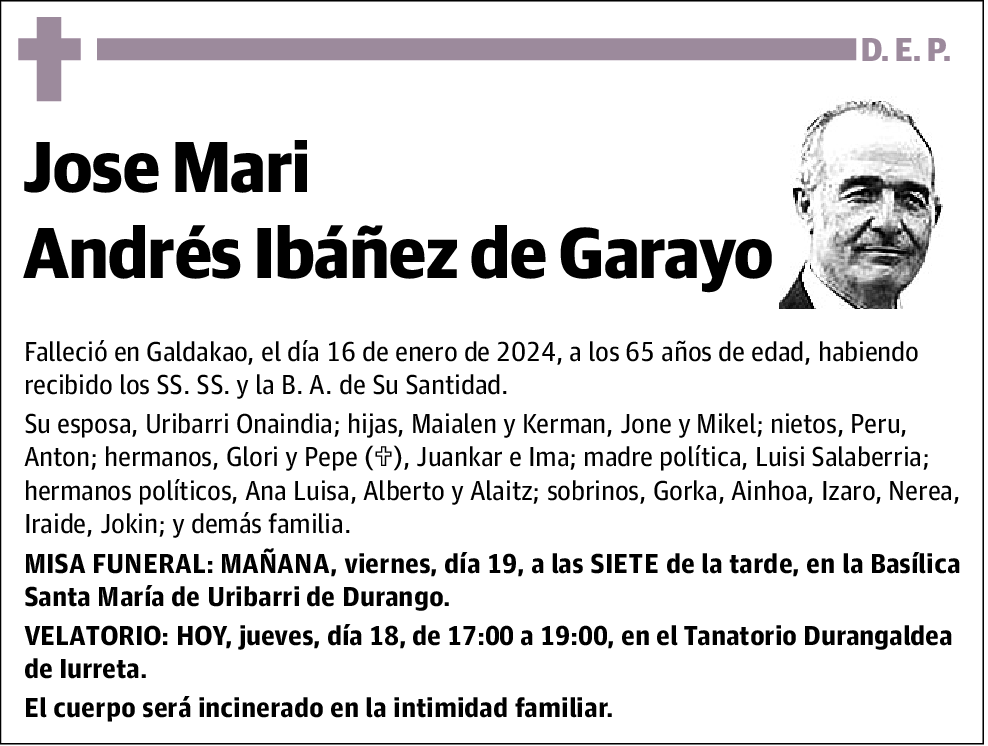 Jose Mari Andrés Ibáñez De Garayo