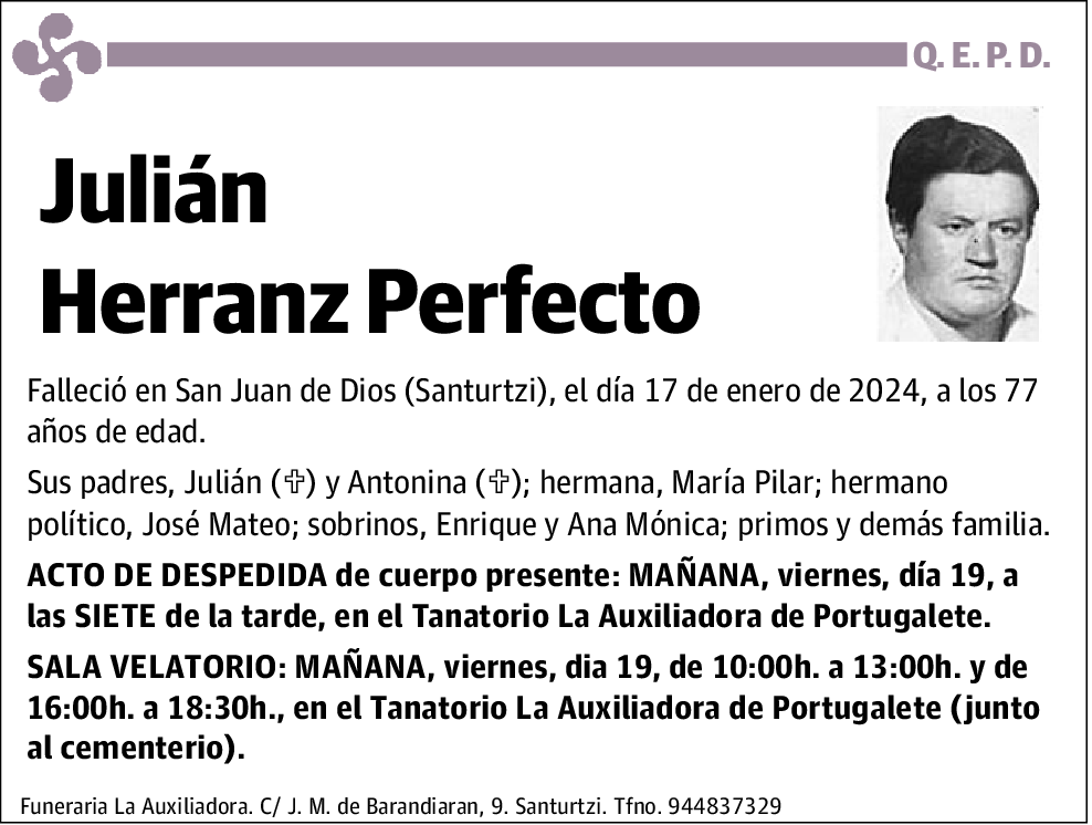 Julián Herranz Perfecto