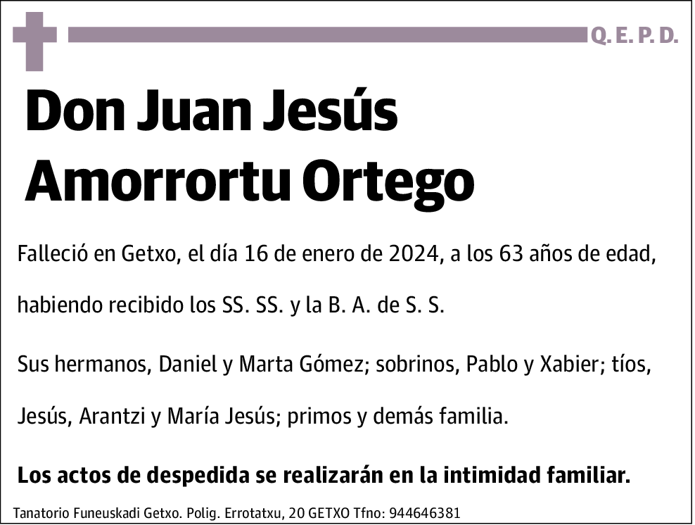 Juan Jesús Amorrortu Ortego